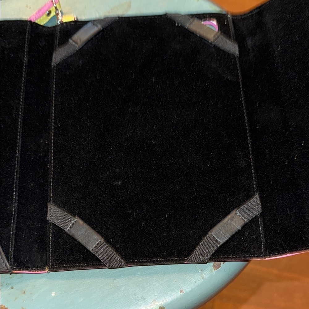 Lodis Yellow and Pink Women's Tablet clutch - Picture 5 of 8